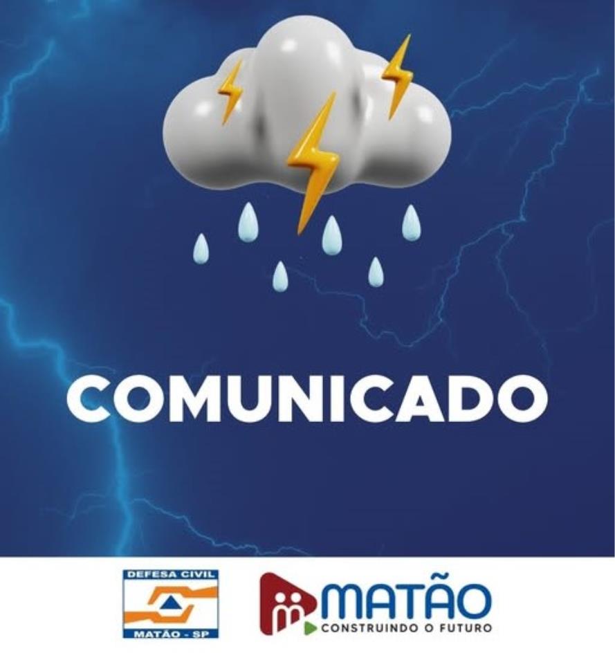 Previsão da Defesa Civil aponta sinal de ‘Alerta’ para possíveis chuvas, com rajadas de ventos e frente fria!