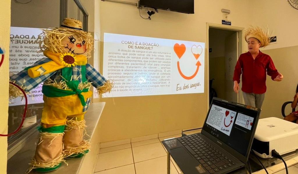 USF Silvânia promove “Café com Informação Junino” e conscientiza a comunidade sobre a doação de sangue