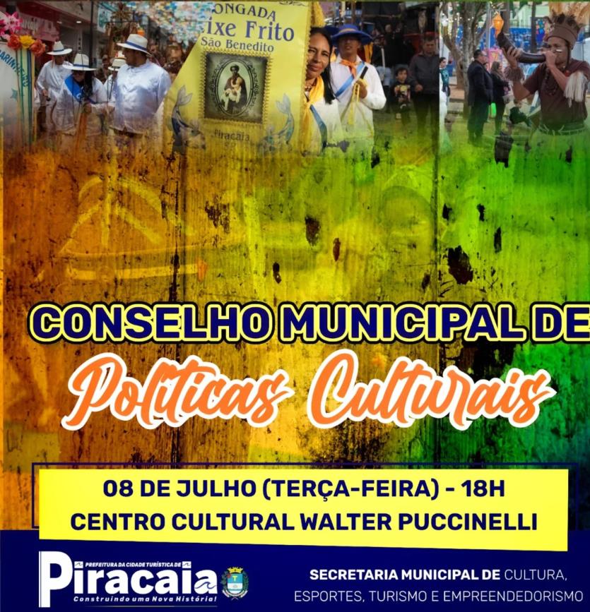 Reunião do Conselho Municipal de Politicas Culturais !