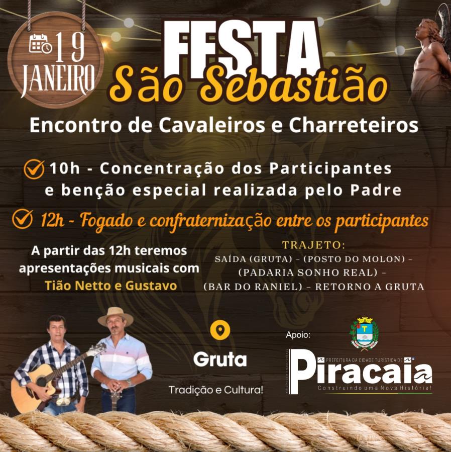 Vem aí a tradicional Festa de São Sebastião!