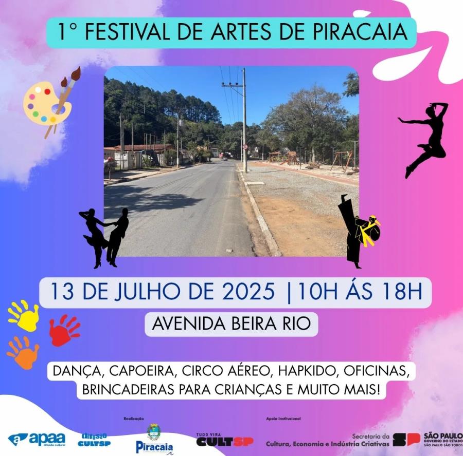 Piracaia Recebe o 1° Festival de Artes com Apoio do CultSP !