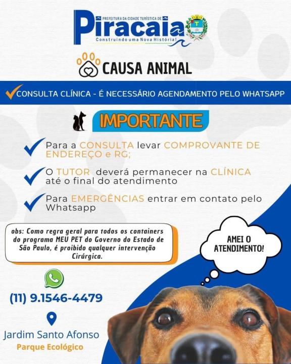 Causa Animal Consulta Gratuita para seu Pet !