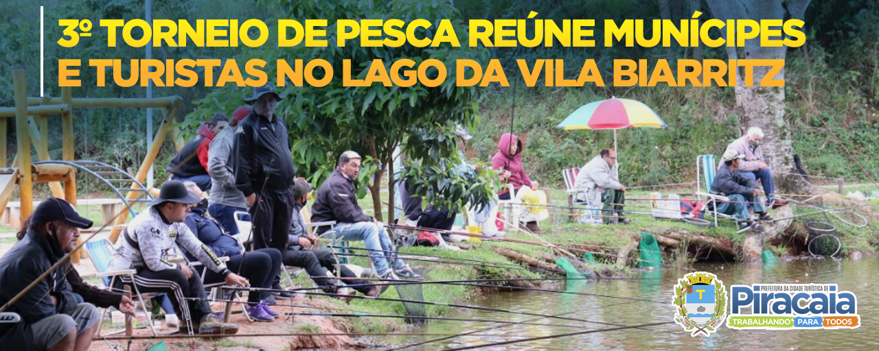 3º Torneio de Pesca reúne munícipes e turistas no lago da Vila Biarritz