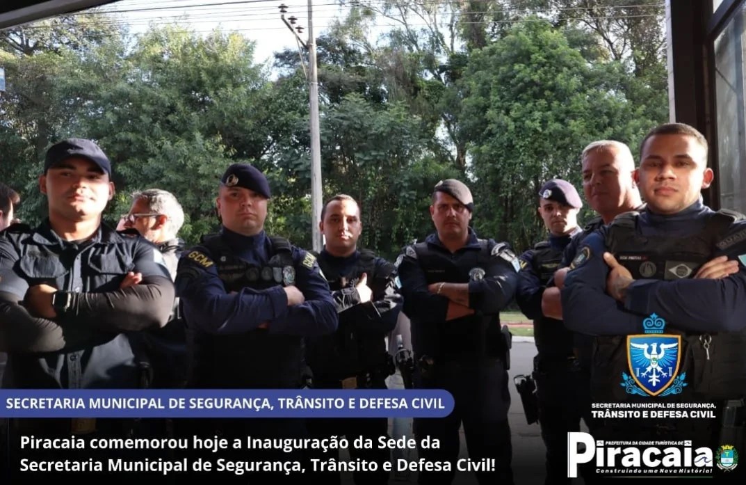 Inauguração da Sede da Secretária Municipal de Segurança,Trânsito e Defesa Civil !