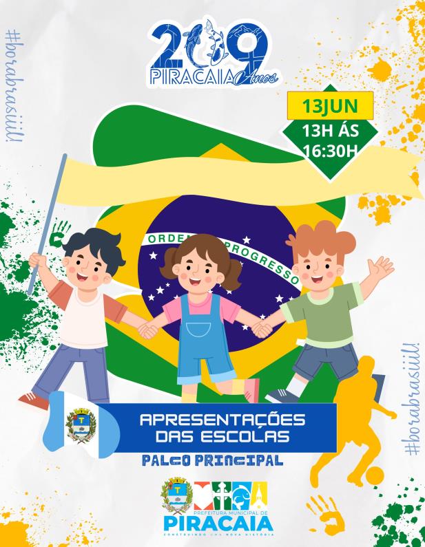 PIRACAIA CELEBRA 209 ANOS COM UMA GRANDE FESTA PARA TODA A FAMÍLIA !