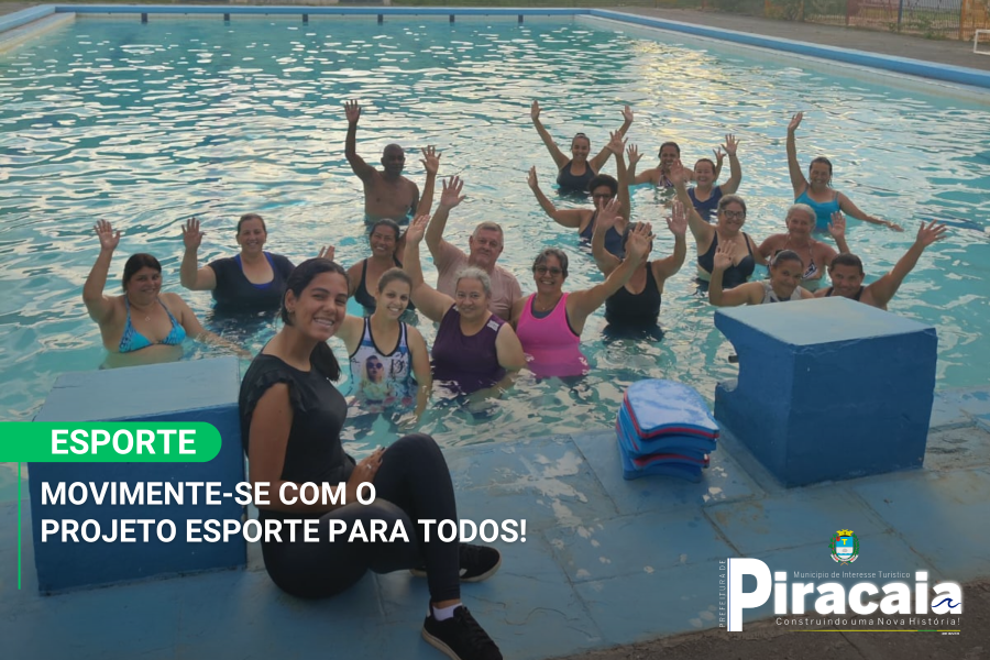 Venha se movimentar com o Projeto Esporte para Todos!
