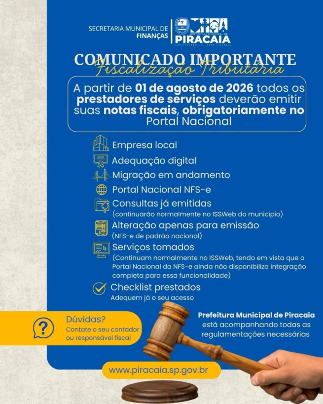 COMUNICADO IMPORTANTE : NOVO PADRÃO PARA EMISSÃO DE NOTAS FISCAIS !