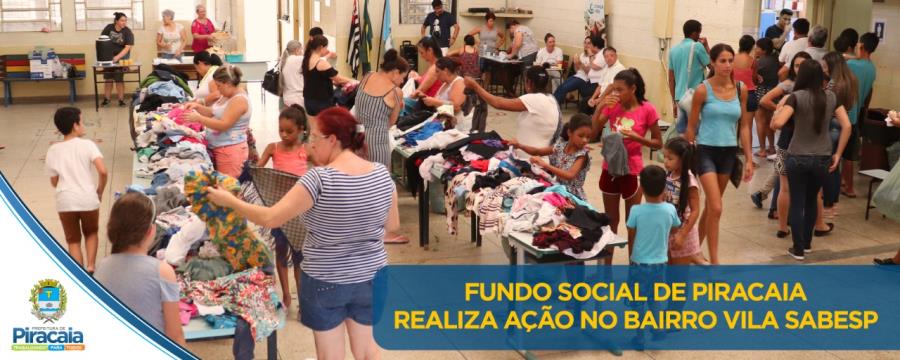 Fundo Social de Piracaia realiza ação no bairro Vila Sabesp