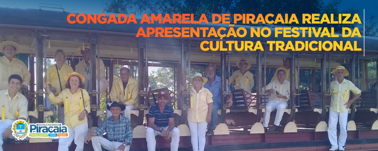 Congada Amarela de Piracaia realiza apresentação no Festival da Cultura Tradicional