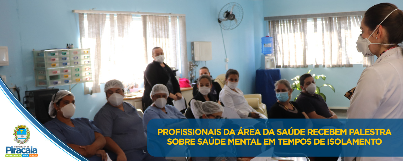 Profissionais da área da saúde recebem palaestra sobre Saúde Mental em tempos de isolamento