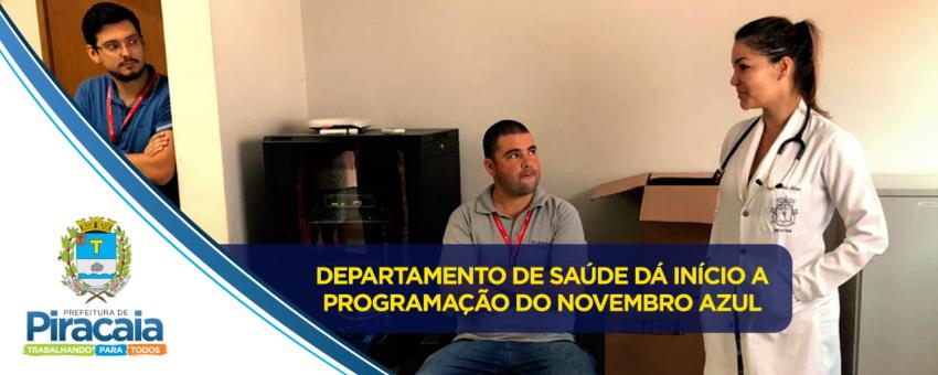 Departamento de Saúde dá inicio a programação do Novembro Azul