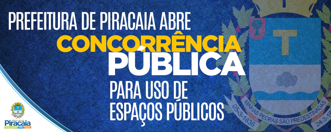 Prefeitura abre concorrência pública para uso de espaço público