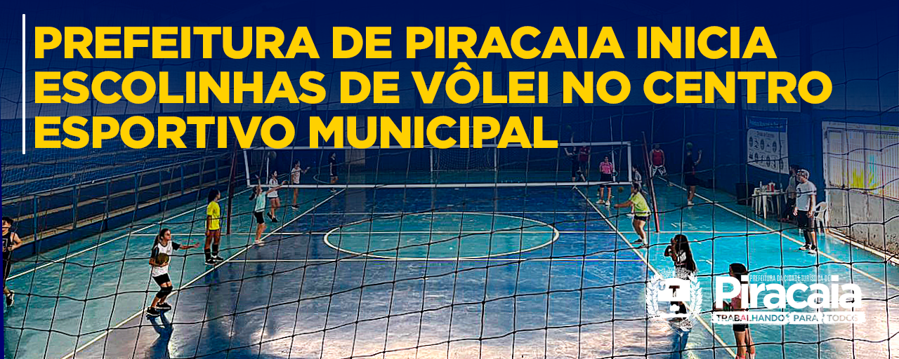 Prefeitura de Piracaia inicia escolinhas de vôlei no Centro Esportivo Municipal