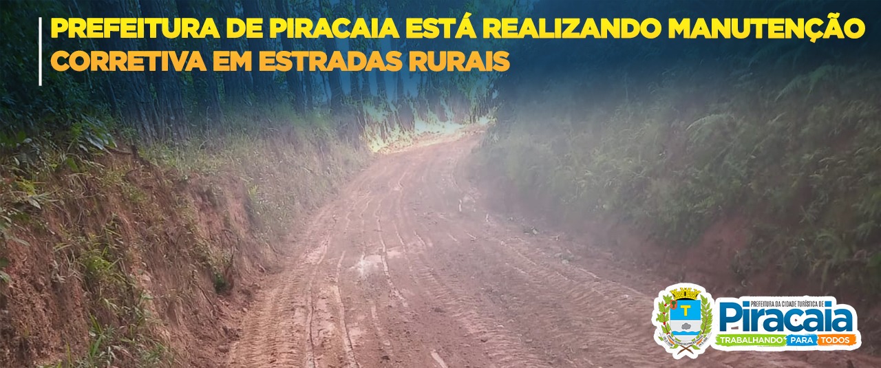 Prefeitura de Piracaia realiza manutenção corretiva em estradas rurais