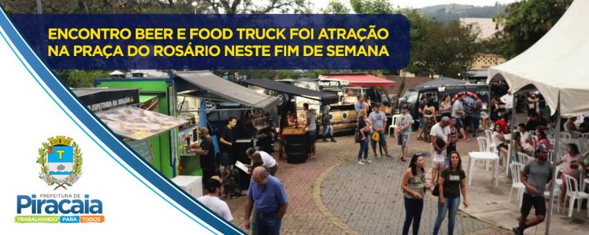 Evento Beer e Food Truck foi atração na Praça do Rosário neste fim de semana