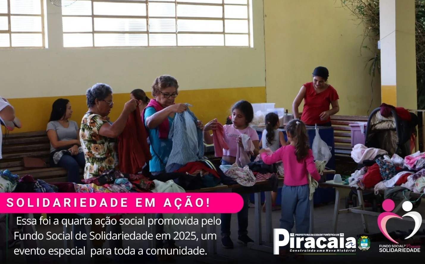 Ação Solidária "Solidariedade em Ação" na EMEFEI Marie Bata em Batatuba !