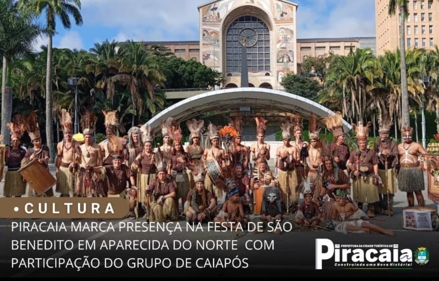 Piracaia Marca Presença na Festa de São Benedito em Aparecida do Norte com Participação do Grupo de Caiapós !