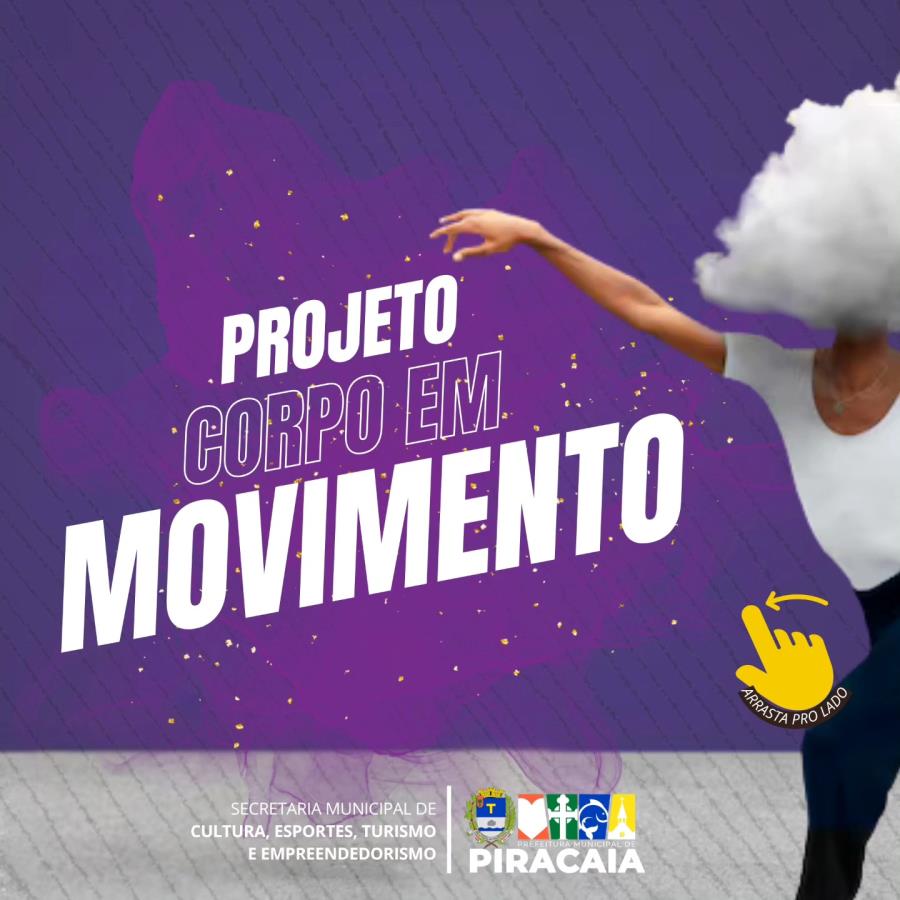 PROJETO CORPO EM MOVIMENTO- AULAS GRATUITAS EM VÁRIOS BAIRROS !