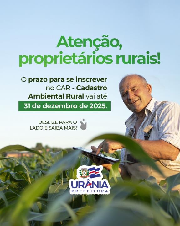 ATENÇÃO, PROPRIETÁRIOS RURAIS!