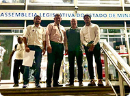 Presidente e vereadores na busca incessante por recursos para o município!