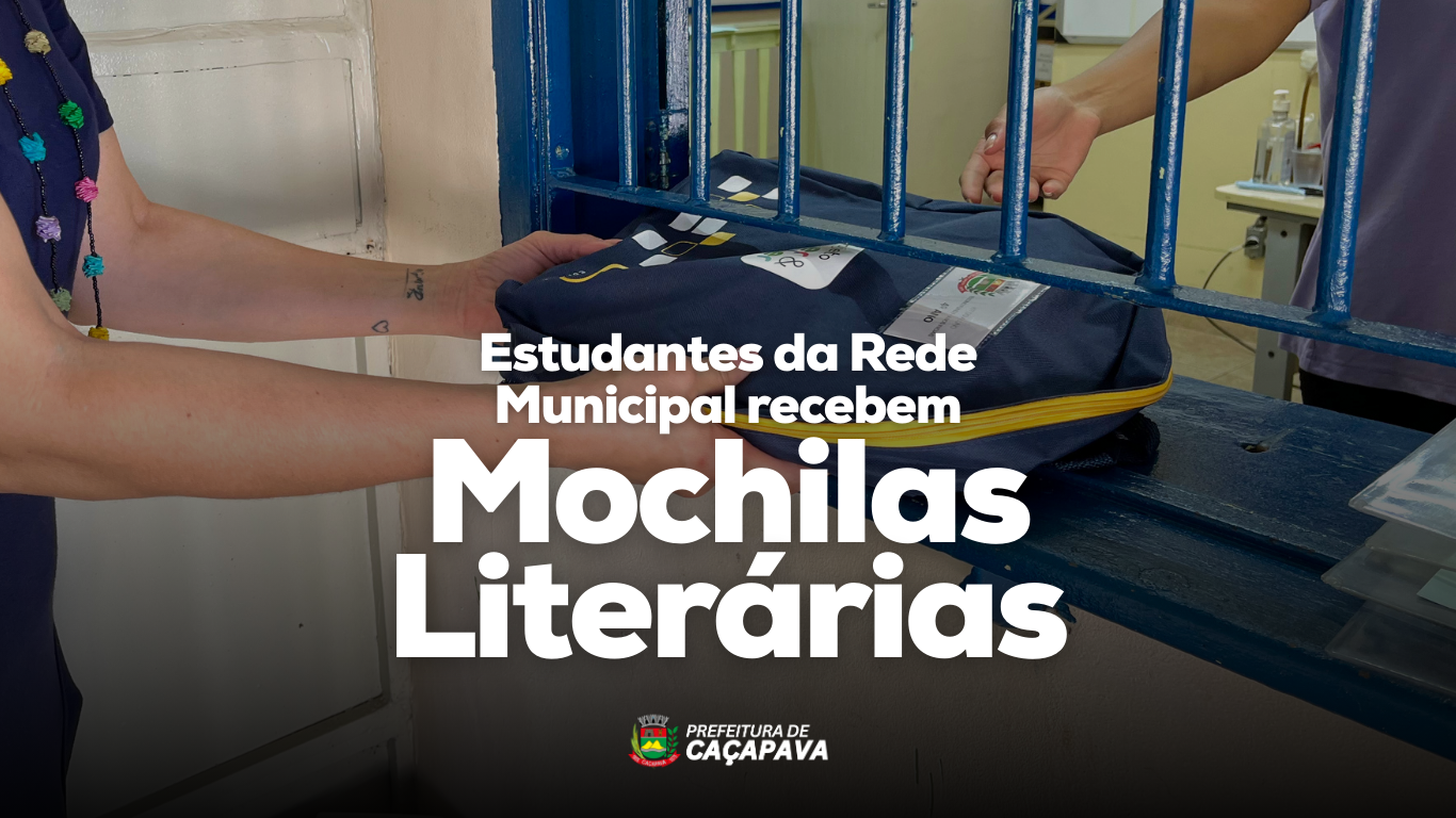 Estudantes da Rede Municipal recebem Mochilas Literárias para Incentivar a Leitura
