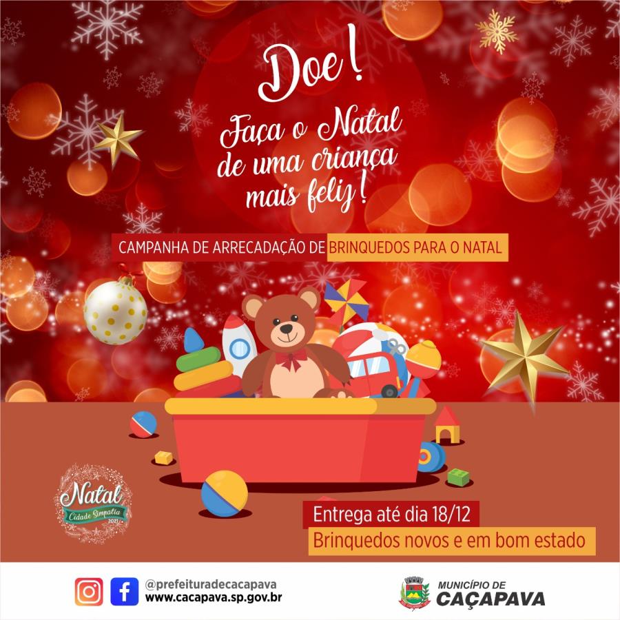 Fundo Social de Caçapava lança campanha de arrecadação de brinquedos para o Natal
