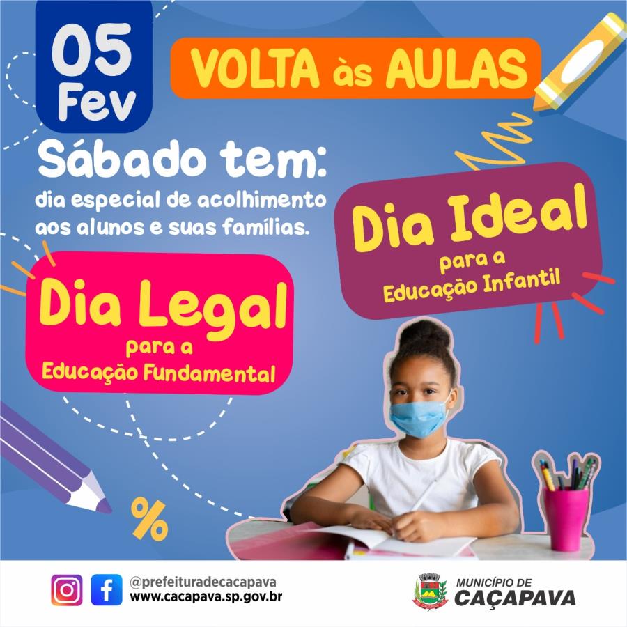 Volta às aulas presenciais em Caçapava terá Dia de Acolhimento no sábado (5)