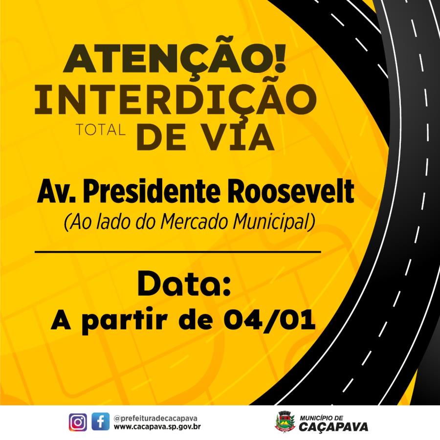 Prefeitura realiza obras de inspeção de galerias na Av. Presidente Roosevelt