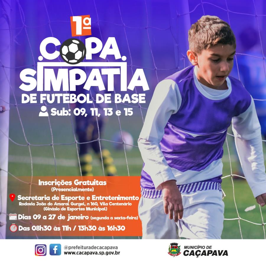 Veja resultados e jogos da 1ª Copa Simpatia de Futebol de Base - Prefeitura  de Caçapava