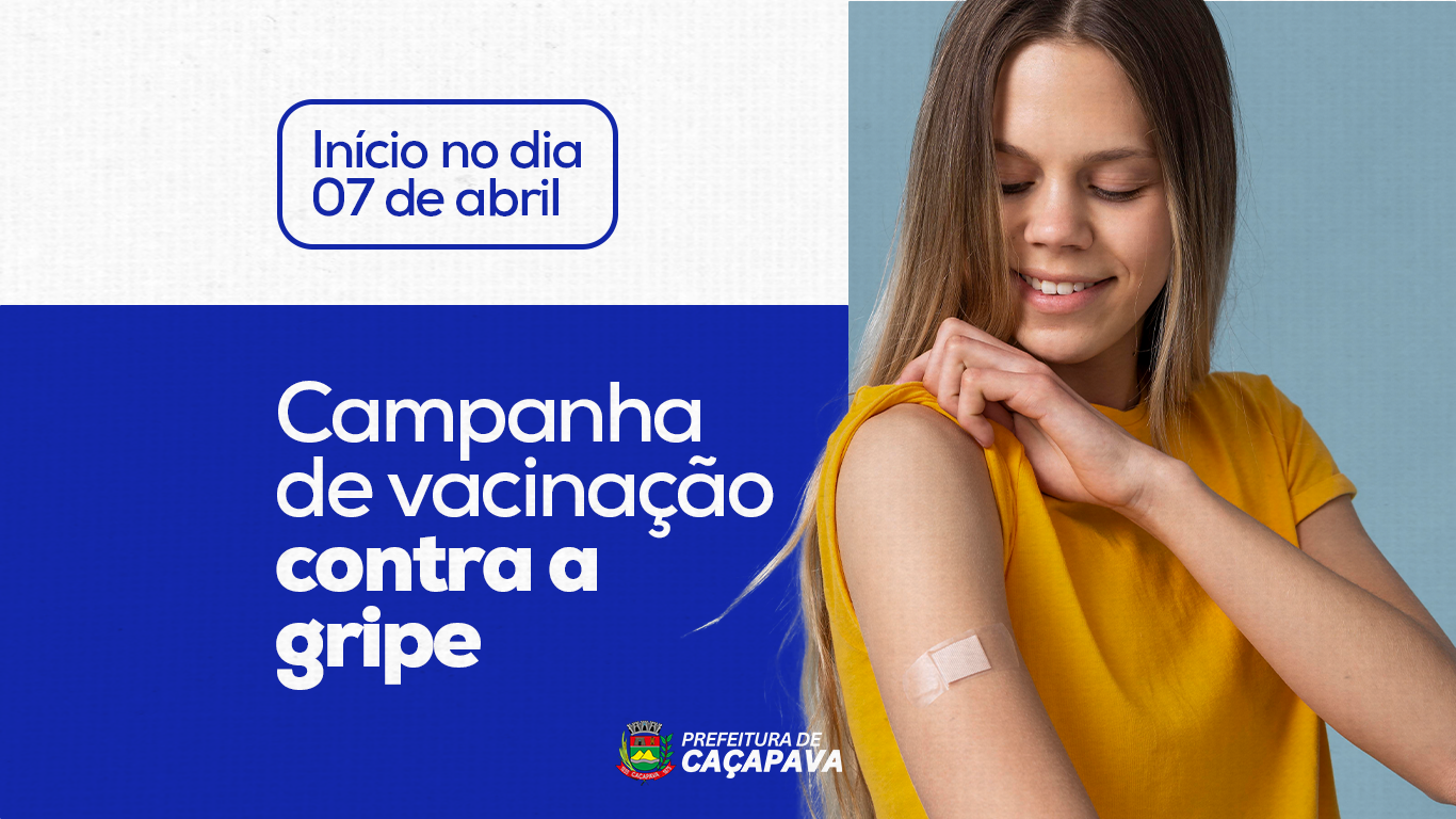 Prefeitura dá início à campanha de vacinação contra gripe no dia 7 de abril