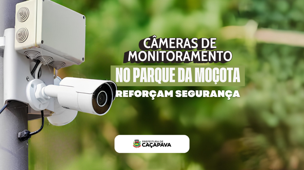 Parque da Moçota recebe câmeras integradas ao COI e reforça segurança para a população