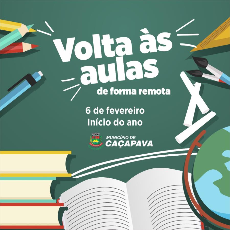 Volta às aulas acontece de forma remota na rede municipal de Caçapava