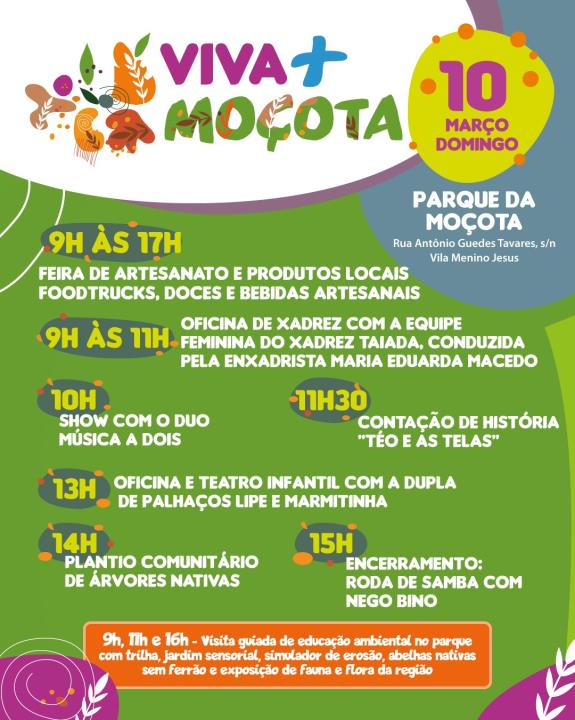 Projeto Viva + Moçota tem primeira edição do ano neste domingo (10)