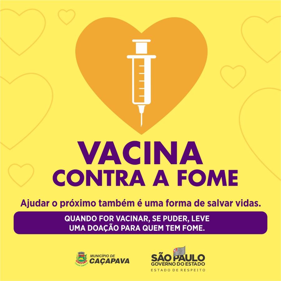 Caçapava adere à campanha “Vacina contra a Fome”