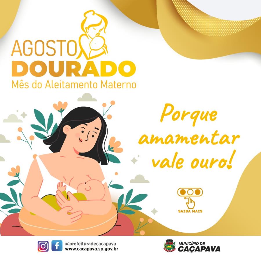 Secretaria de saúde realiza Campanha Agosto Dourado de estímulo ao aleitamento materno