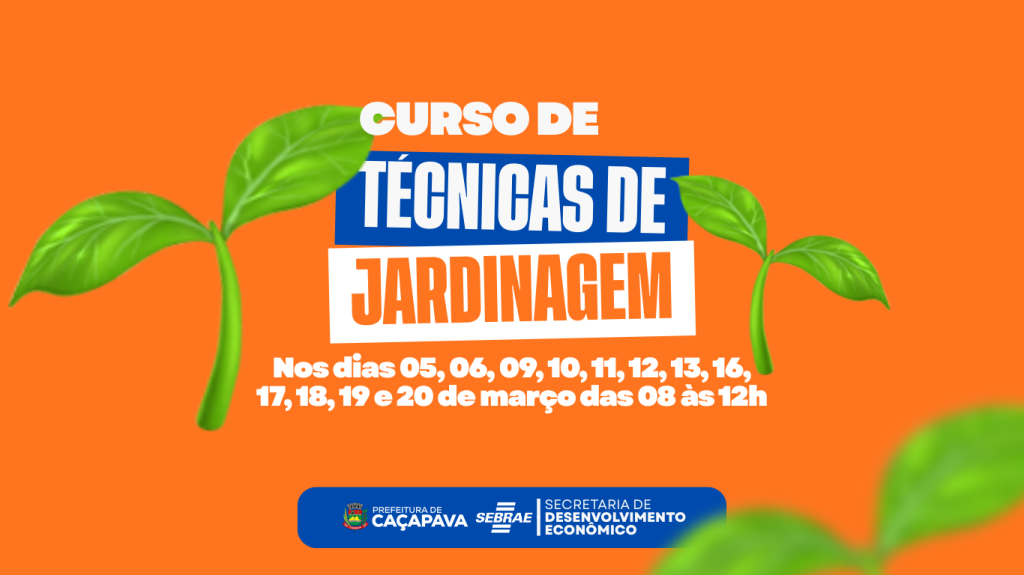 Pré-inscrições abertas para curso gratuito de jardinagem