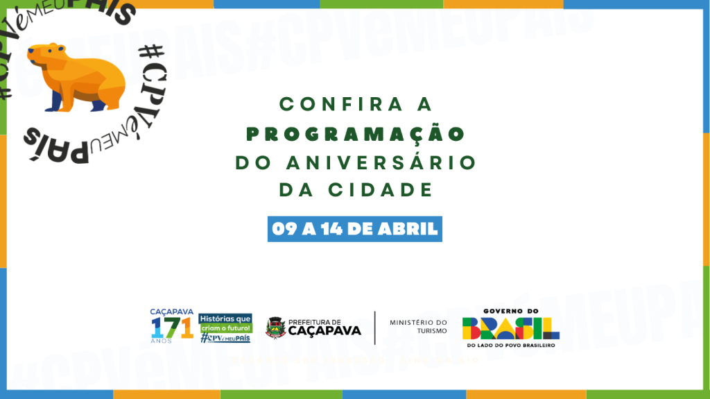 Aniversário de 171 anos de Caçapava: confira a programação completa