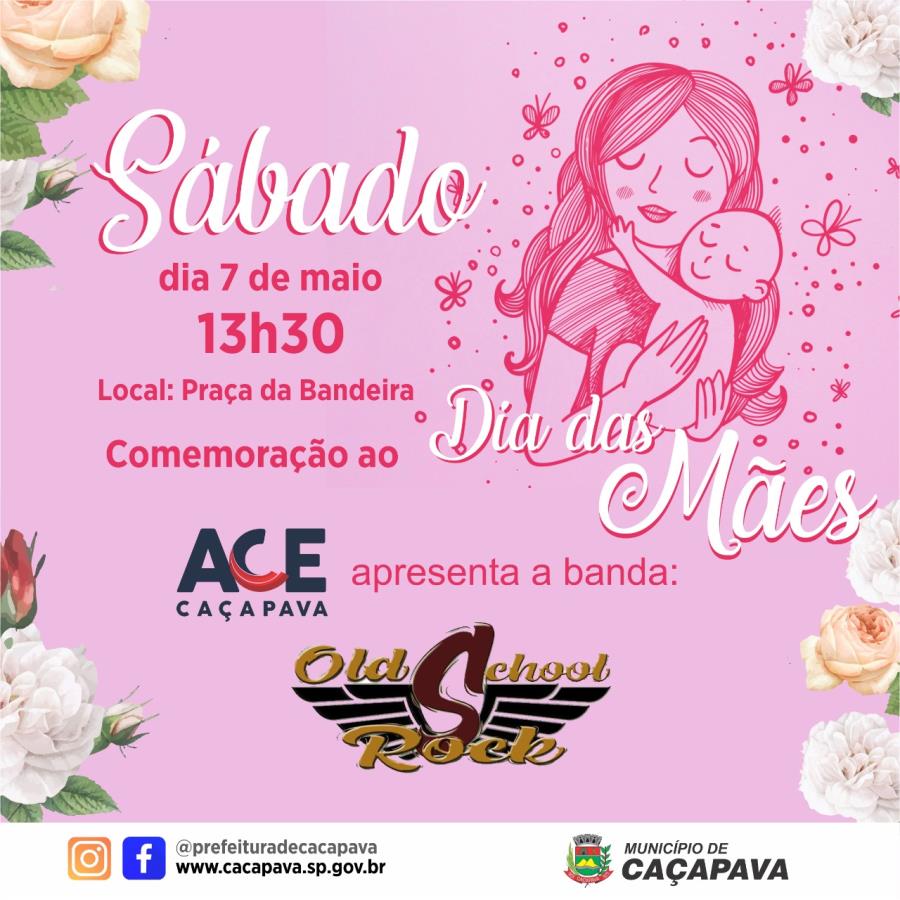 Caçapava terá show na Praça da Bandeira em homenagem ao Dia das Mães neste sábado