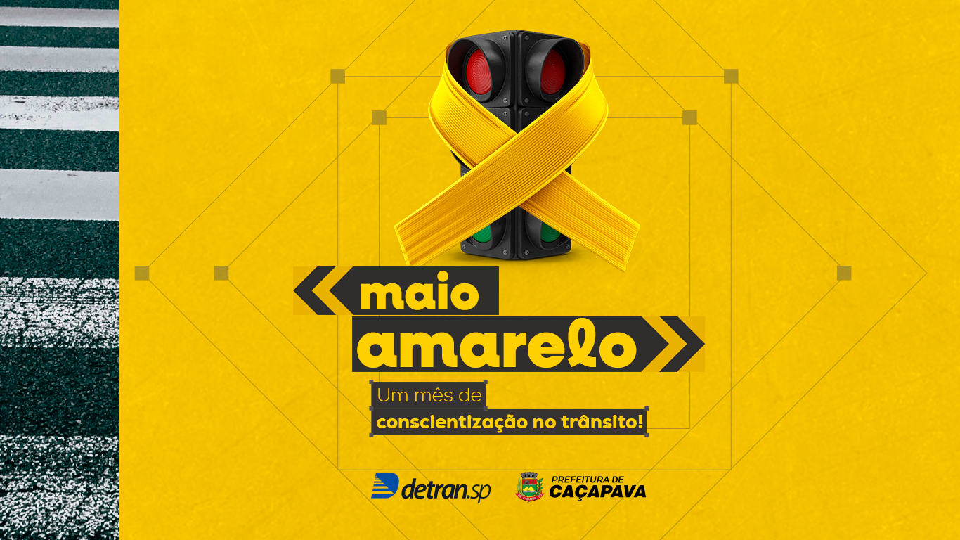 Maio Amarelo: Prefeitura de Caçapava realiza ações de conscientização no trânsito