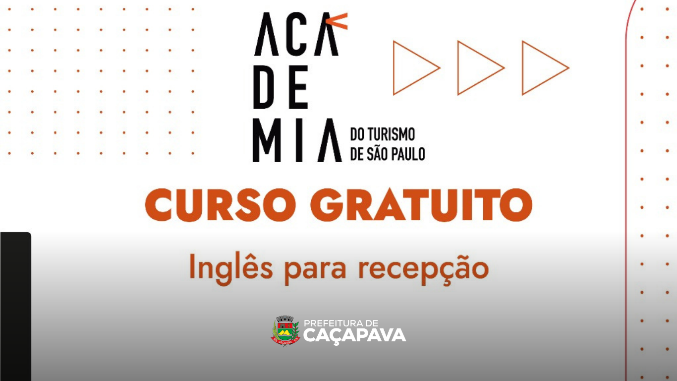 Caçapava recebe curso gratuito pela Academia do Turismo do Estado de São Paulo