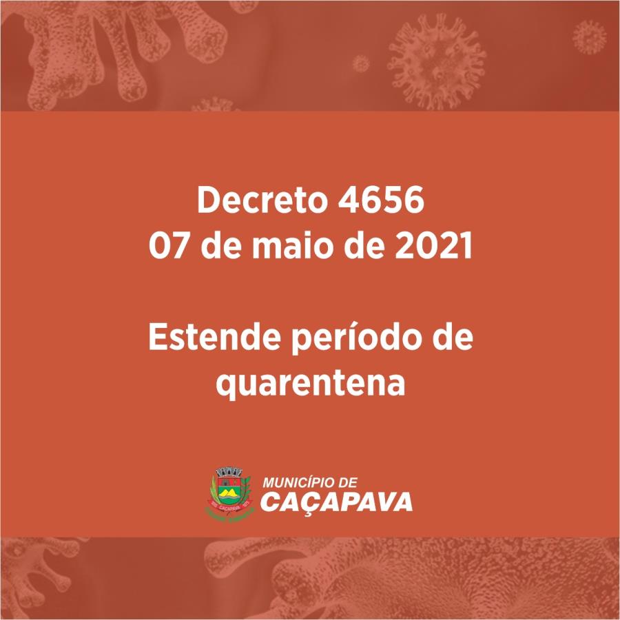 Decreto estende quarentena até dia 24 de maio em Caçapava
