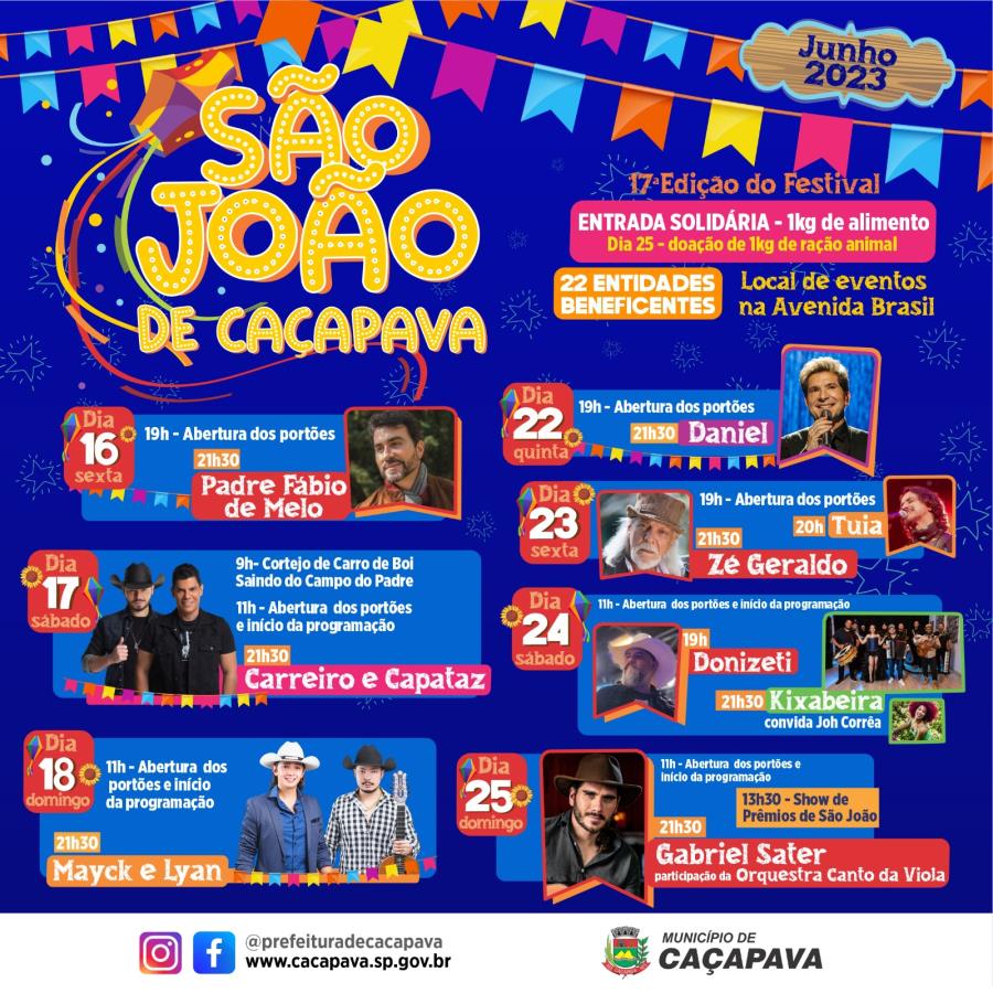 Caçapava prepara programação especial de Carnaval com atrações a partir do  dia 3 de fevereiro - Prefeitura de Caçapava