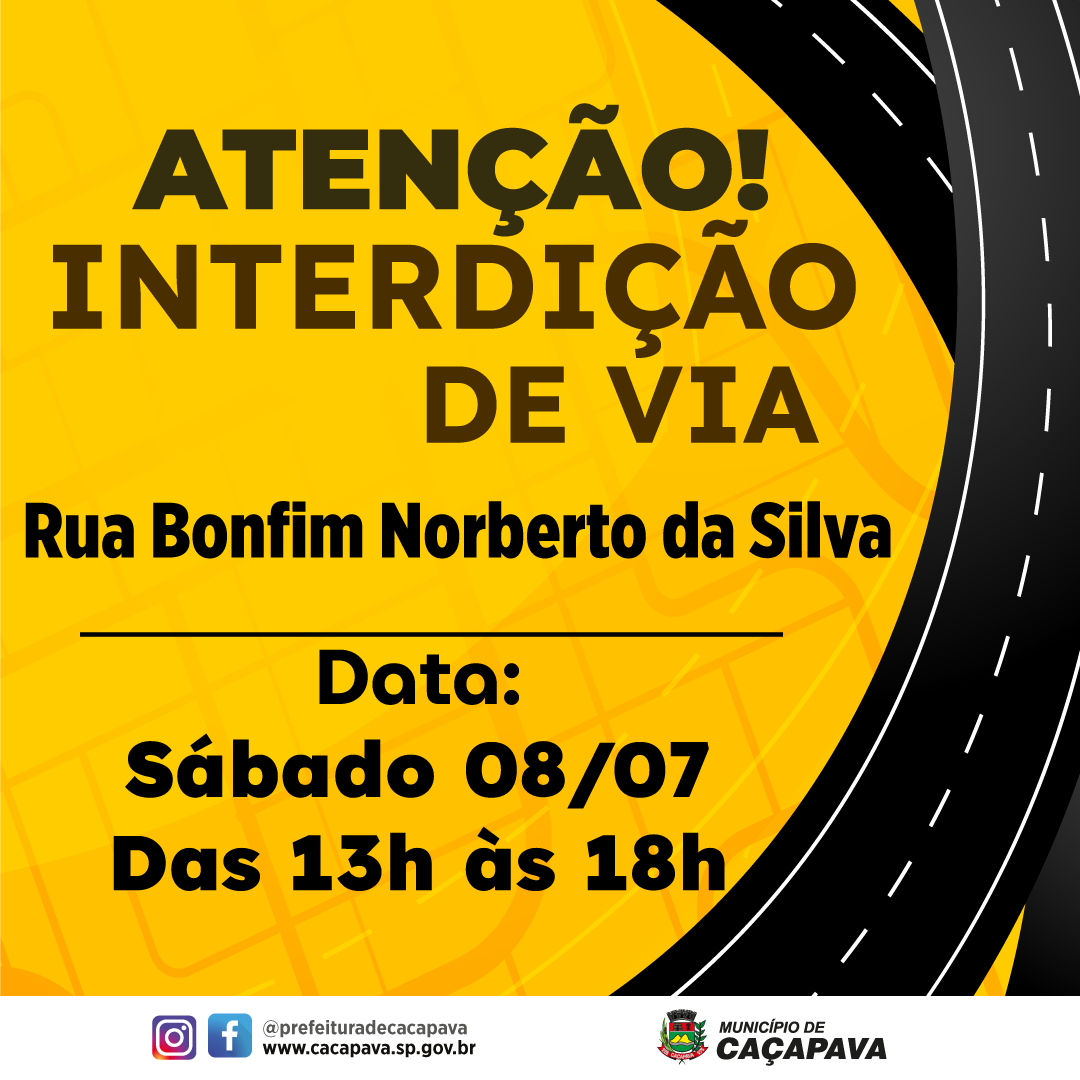 Obras de reparo na rede de esgoto da Sabesp interdita Rua Bonfim Norberto da Silva neste sábado (8)