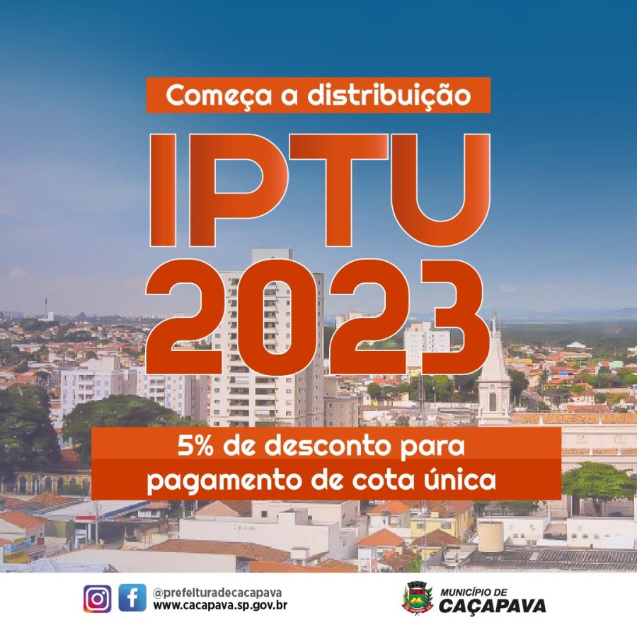 IPTU 2023 começa a ser distribuído pelos Correios em Caçapava