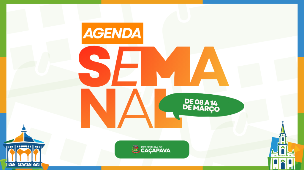 Agenda semanal | De 08 a 14 de abril
