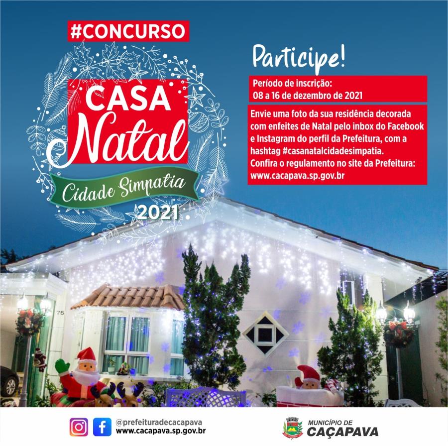 Prefeitura lança concurso da casa mais decorada para o Natal - Prefeitura  de Caçapava