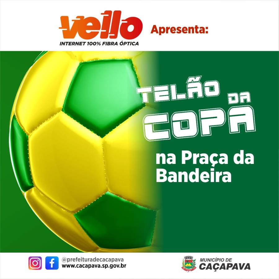 Praça da Bandeira contará com telão para jogo do Brasil nesta sexta (9)