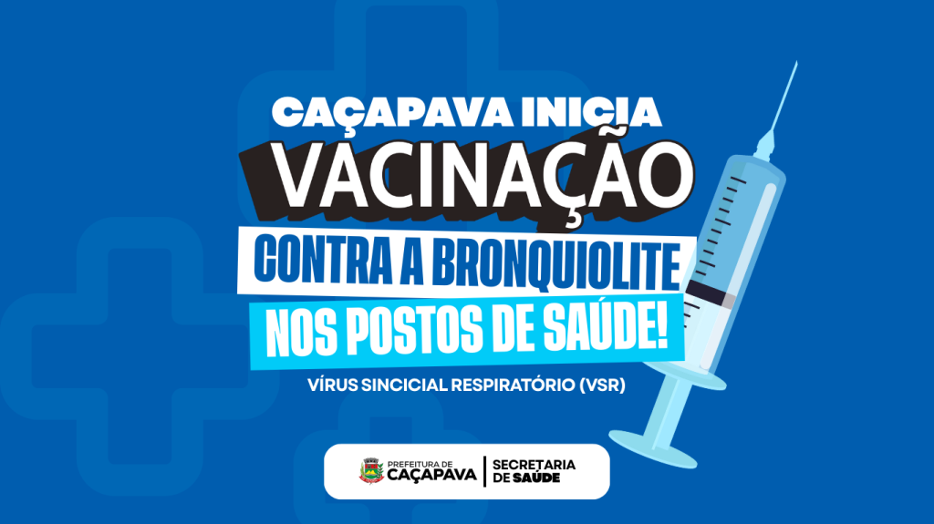 Prefeitura de Caçapava inicia a imunização contra a bronquiolite nos postinhos de saúde