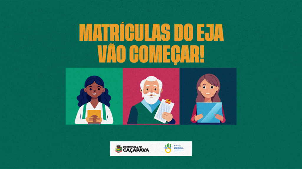 Matrículas para a Educação de Jovens e Adultos (EJA), abrem a partir do dia 05/01