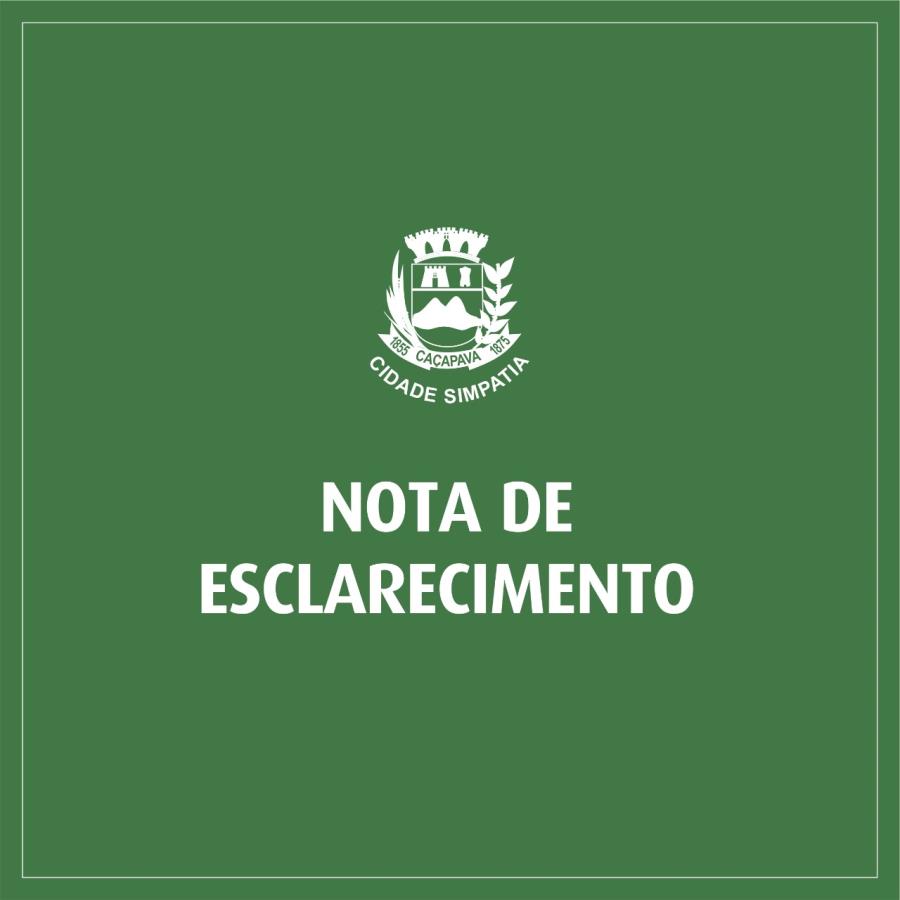 Nota de Esclarecimento sobre IPTU